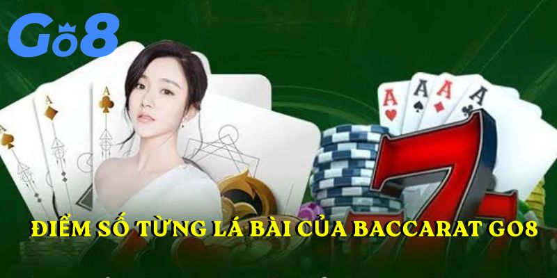 Điểm số từng lá bài của Baccarat tại GO8