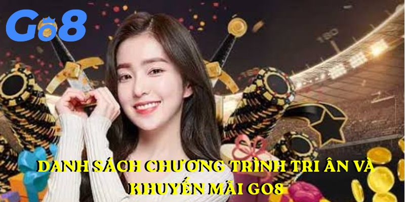 Danh sách chương trình tri ân và khuyến mãi GO8